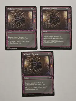 3x Withering Torment - Showcase - Duskmourn - Near Mint - MTG - Image 1