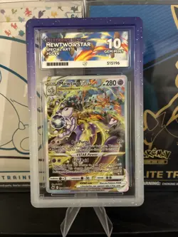 Pokemon TCG Mewtwo VSTAR GG44/GG70 Crown Zenith Ace 10 Gem Mint Perfect Subs - Image 1