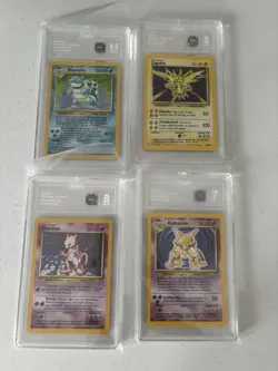 Lot Of 4 TAG Graded Vintage Pokemon Cards - Image 1