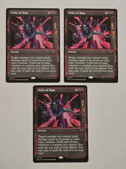 3x Waltz Of Rage - Showcase - Duskmourn - Near Mint - MTG - Image 1