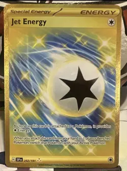 Nintendo Pokemon TCG 4-Card Gold Full Art Lot: Terapagos ex, Jet Energy +2 - Image 3
