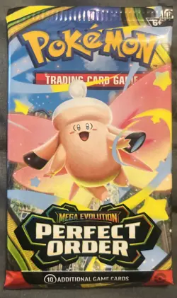 Pokemon Mega Evolution Perfect Order Sealed Booster Packs Lot of 7 - Image 5