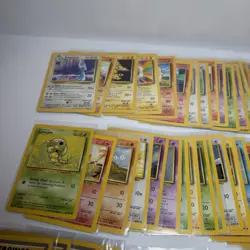 Lot Of 74 Pokemon Base Set Cards No Dup Rare Common Uncommon No Holos WOTC 1999 - Image 2
