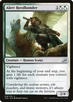Alert Heedbonder 4x FOIL IKO MTG Ikoria Uncommon MINT green white - Image 1