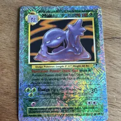 Wizards of the Coast Pokemon TCG Muk Fossil 13/62 Holo Rare English 1999 - Image 1