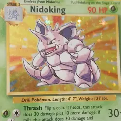 Nidoking 11/102 Jungle Holo Rare Pokemon TCG Card 90 HP English 1999 WOTC - Image 3