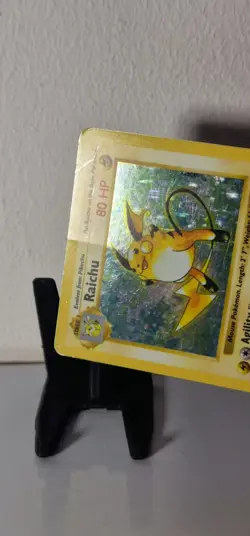 Shadowless Raichu Base Set Holo Rare 14/102 Wizards of the Coast 1999 Pokemon HP - Image 3