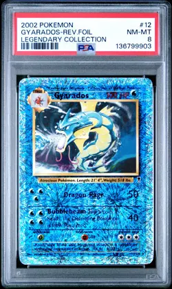 PSA 8 Gyarados Reverse Holo #12 2002 Pokemon Legendary Collection 136799903 - Image 1