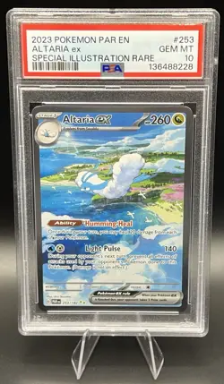 2023 POKEMON PAR EN-PARADOX RIFT SPECIAL ILLUSTRATION RARE ALTARIA EX PSA 10 - Image 1