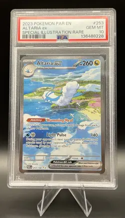 2023 POKEMON PAR EN-PARADOX RIFT SPECIAL ILLUSTRATION RARE ALTARIA EX PSA 10 - Image 2