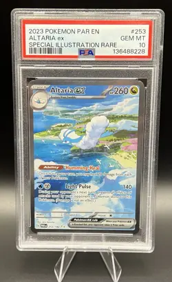 2023 POKEMON PAR EN-PARADOX RIFT SPECIAL ILLUSTRATION RARE ALTARIA EX PSA 10 - Image 4
