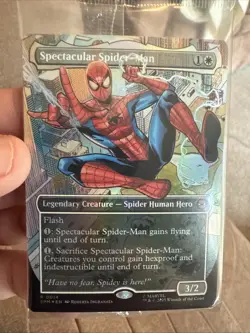 MTG Magic The Gathering Spectacular Spider-Man Stamped Prerelease Foil NM SEALED - Image 1