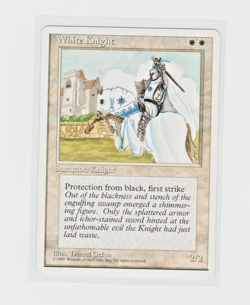 Magic the Gathering ~ MTG ~ 1x White Knight ~ Fourth Edition ~ 4Ed ~ M/NM - Image 1