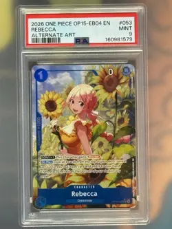 One Piece Rebecca SR (Alt art) (OP15-053) PSA 10 Adventure on Kami's Island - Image 1