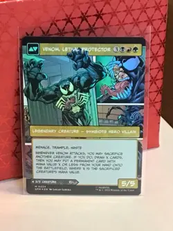 Eddie Brock /Venom, Lethal Protector #224 Borderless M MTG Spider-man Foil NP - Image 1