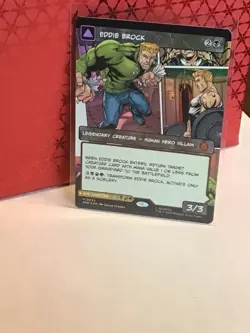 Eddie Brock /Venom, Lethal Protector #224 Borderless M MTG Spider-man Foil NP - Image 2