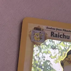 1999 WOTC Raichu 14/102 Base Set Holo Rare Pokemon TCG Card LP/MP Vintage - Image 5