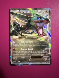 Pokemon TCG Rayquaza-EX Dragons Exalted Card 85/124 Holo Ultra Rare - Image 1