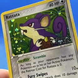 Rattata 71/109 Team Rocket Returns Reverse Holo Pokemon Card NM* - Image 4