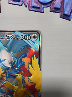 Pokemon TCG Moltres & Zapdos & Articuno GX (Full Art) 66/68 Hidden Fates Holo NM - Image 4