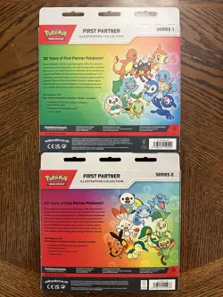 Pokemon First Partner Illustration Collection Series 1 and 2 Sealed Set - Image 2