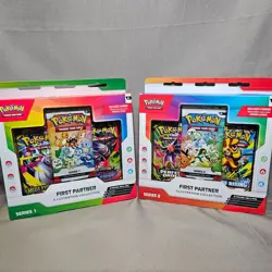 Pokemon First Partner Illustration Collection Series 1 and 2 - New Sealed - Image 1
