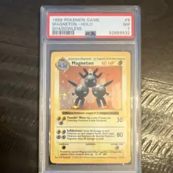 PSA 7 1999 Pokemon Magneton #9 Base Set Shadowless Holo 009/102 - Image 1
