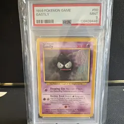 Gastly 050/102 Base Set Regular PSA 9 1999 Pokemon TCG EN Keiji Kinebuchi - Image 1