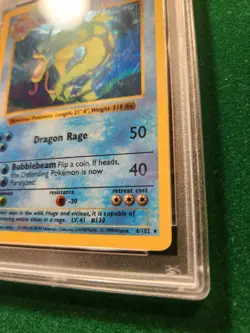 Pokemon Gyarados Holo Shadowless Rare Base Set Card 6/102 PSA 9 Mint - Image 5