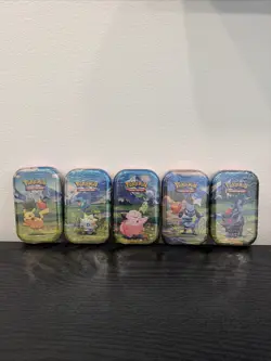Pokemon TCG Ascended Heroes Mini Tins Lot of 5 Brand New Factory Sealed - Image 1