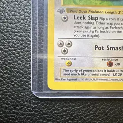 Pokemon TCG Farfetch'd 27/102 Base Set Shadowless 1st Edition English - Image 5