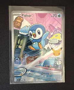 The Pokemon Company Pokemon TCG Piplup 042 Me: Mega Evolution Promo Holo EN - Image 1
