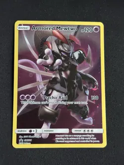 Pokemon TCG Armored Mewtwo SM228 Promo Holo SM Black Star English 120 HP - Image 1