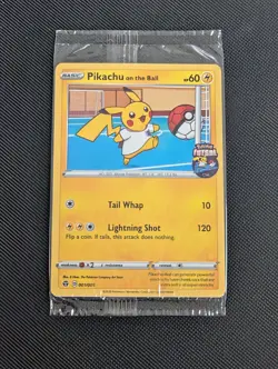 The Pokemon Company 2020 Promo Pikachu on the Ball Holo 001/005 English SEALED - Image 1