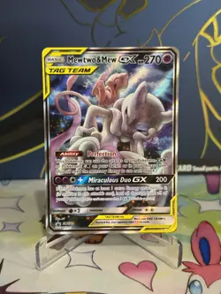 Mewtwo & Mew GX - SM191 Sun & Moon Promo Holo Pokemon NM - Image 1