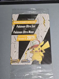 The Pokemon Company Ash's Pikachu SM108 SM Black Star Promo English 2017 Sealed - Image 2