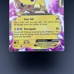 Pokemon Card TCG Pikachu EX XY84 Holo Black Star Promo 2015 - HP / DMG - Image 3