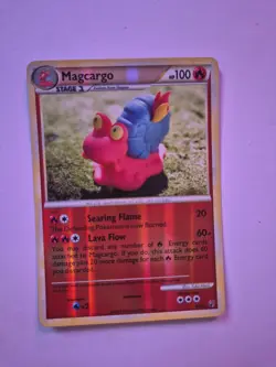 Pokemon TCG Magcargo HGSS Undaunted 6/90 Reverse Holo Rare 2010 - LP Yuka Morii - Image 1