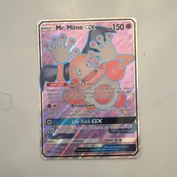 Pokemon TCG Mr. Mime GX 156/168 Celestial Storm Ultra Rare Full Art Holo - Image 1
