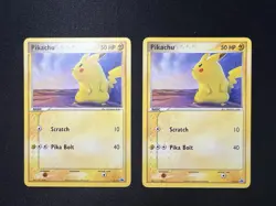 Pokemon Pikachu EX Trainer Kit Latios 6/10 2 Card Lot Vintage TCG - Image 1