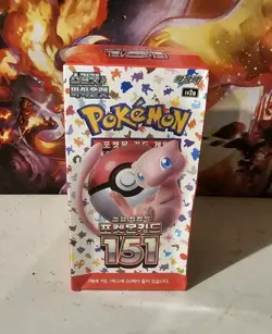 Pokemon Korean 151 [sv2a] Booster Box (20 Packs) - New & Sealed TCG Packs Mew - Image 1