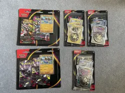 Pokemon Pitch Black 2x Triple Blister +3x Single Blister Promo Cards TCG Bundle - Image 1