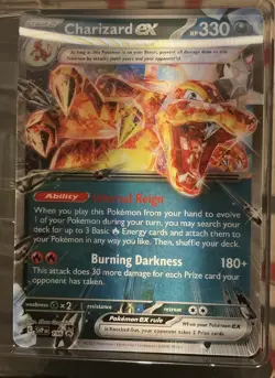 Pokemon TCG: Charizard EX Jumbo Lenticular Card SVP196 - NM - UK - Image 2