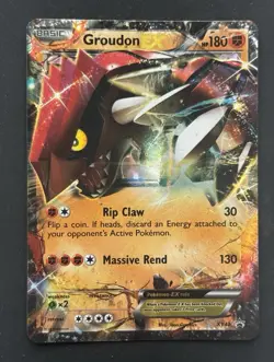 Pokemon TCG Groudon EX XY42 XY Promo Holo 180 HP English 2011 - Image 1
