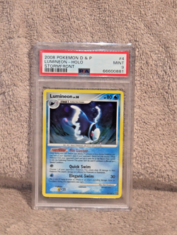 2008 Pokemon Stormfront Rare Holo: Lumineon 4/100 PSA 9 MINT! Nice HOLO SWIRL! - Image 1
