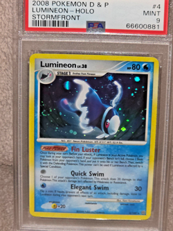 2008 Pokemon Stormfront Rare Holo: Lumineon 4/100 PSA 9 MINT! Nice HOLO SWIRL! - Image 3