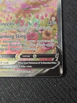 Pokemon Beedrill V (Alternate Full Art) 161/189 Astral Radiance NM Alt Art Tcg - Image 4