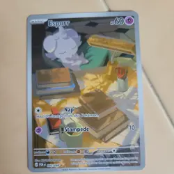 Espurr IR 095/088 Illustration Rare Pokemon TCG ME03: Perfect Order NM - Image 1
