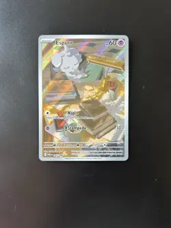 Espurr 095/088 Perfect Order Illustration Rare Pokemon Card NM - Image 1