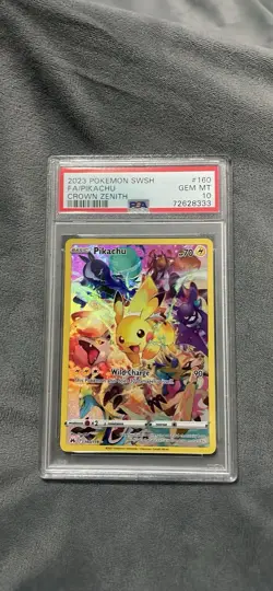 2023 Pokemon SWSH FA/Pikachu Crown Zenith PSA 10 - Image 1